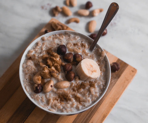 havermout banaan cacao nibs